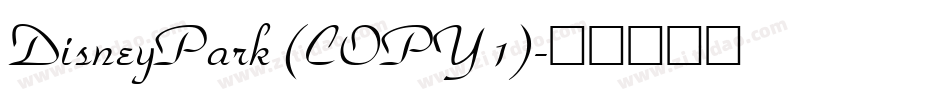DisneyPark (COPY 1)字体转换